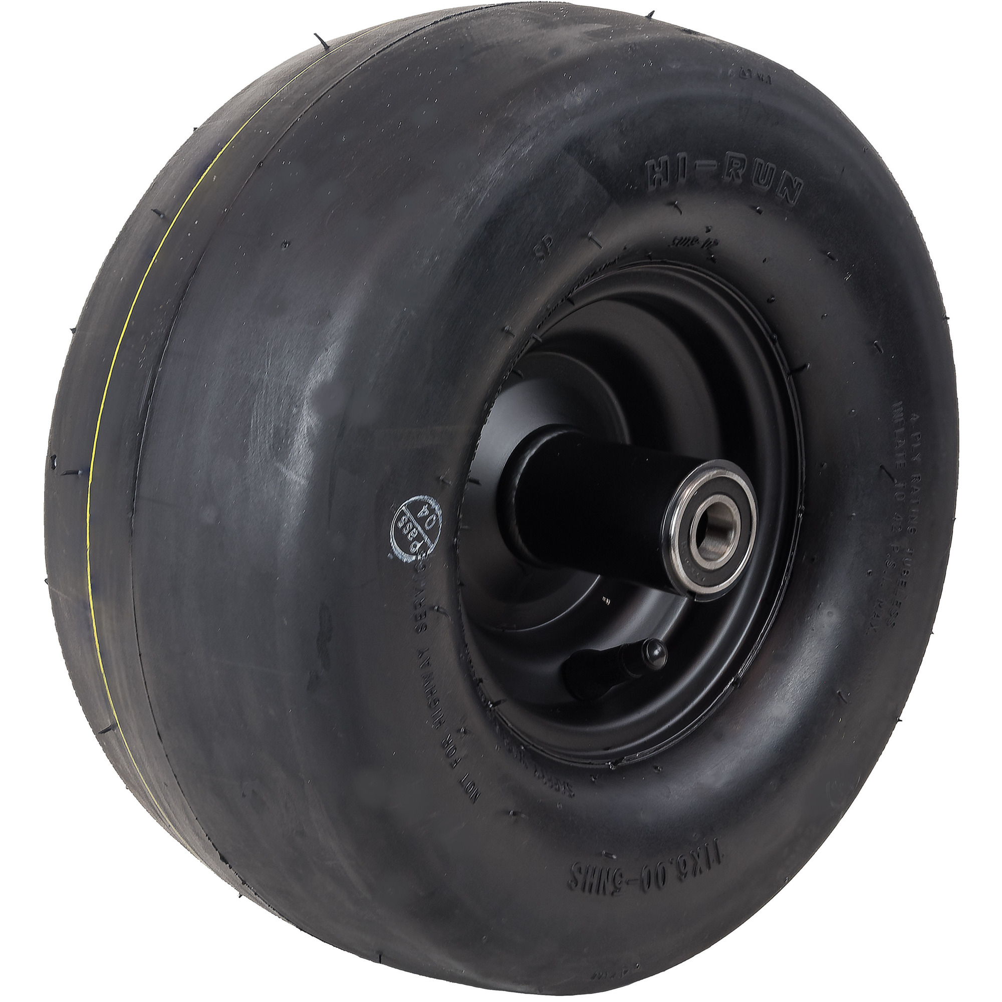 HI-RUN, LG Tire Assembly, Black Rim, Tire Size 11X6-5 Load Range Rating B, Model# ASB1212